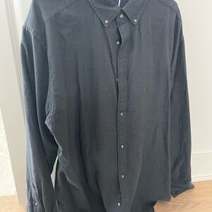 Charles Tyrwhitt Dark Grey/Blue Casual Button-Down Shirt